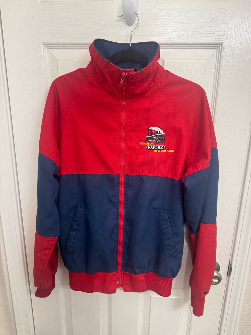 Vintage Natchez Steamboat New Orleans Jacket  Red Made In USA
